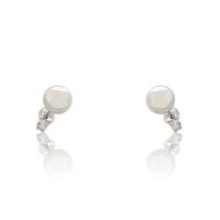 Pendiente oro blanco 18 quilates