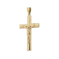 Cruz para hombre oro 18 quilates con cristo 28mm
