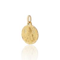 Medalla virgen del carmen oro 18 quilates 16mm