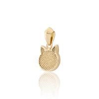 Colgante gato calado oro 18 quilates