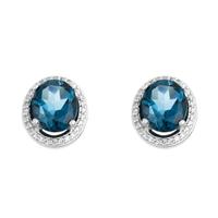 Pendiente diamante oro 18 quilates