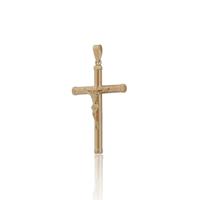Cruz hombre oro 18 quilates cristo 34mm