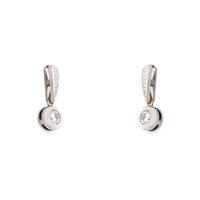 Pendiente oro blanco 18 quilates