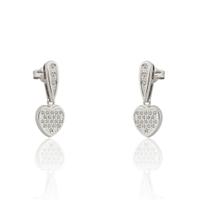 Pendiente oro blanco 18 quilates
