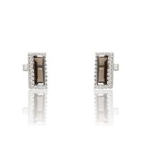 Pendiente oro blanco 18 quilates
