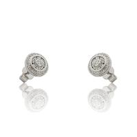 Pendiente diamante oro 18 quilates