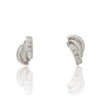 Pendiente oro blanco 18 quilates