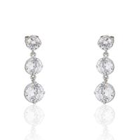 Pendiente oro blanco 18 quilates