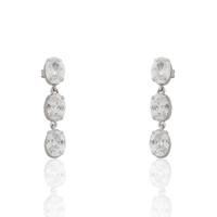 Pendiente oro blanco 18 quilates