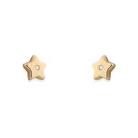 Pendiente diamante oro 18 quilates