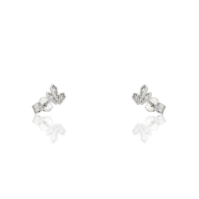 Pendiente diamante natural oro 18 quilates
