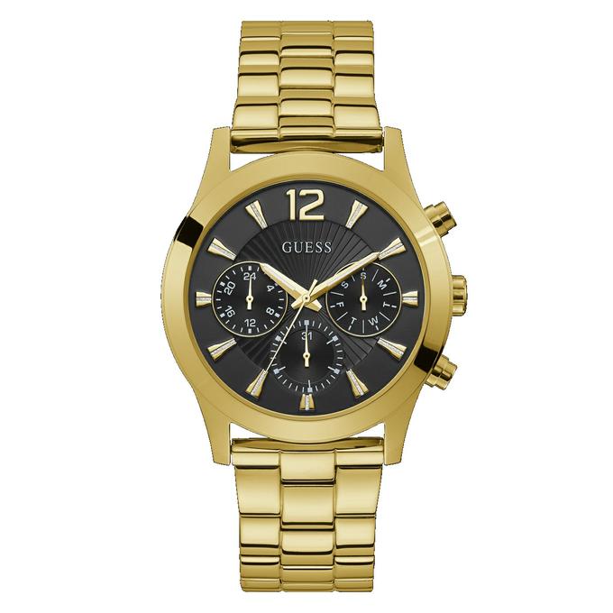 Reloj dorado sales esfera negra mujer