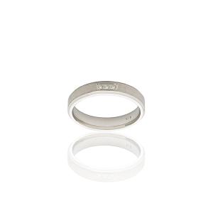 Alianza Plata 4mm Centro Mate 3 circonitas 2519-17