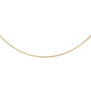 Gargantilla oro macizo cola de topo diamantado 8 lado medida 0,70 de largo 45 30I106