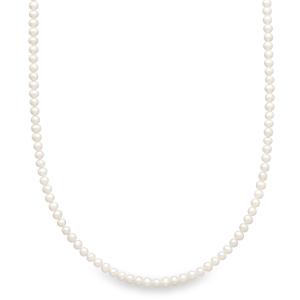 Collar perla cultivada china natural medida 3 - 03,5 hilo de acero . cierre de reasa de largo 42 80A1
