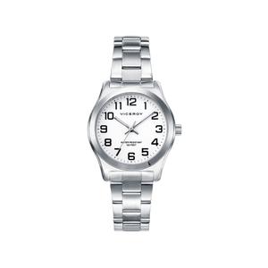 Reloj Viceroy para Señora de Acero con Armis Mate-Brillo de Calibre 16mm. Esfera Blanca con Números Árabes. Bisel Liso. Sumergible 50 metros. Caja de 32 mm. V40854-04