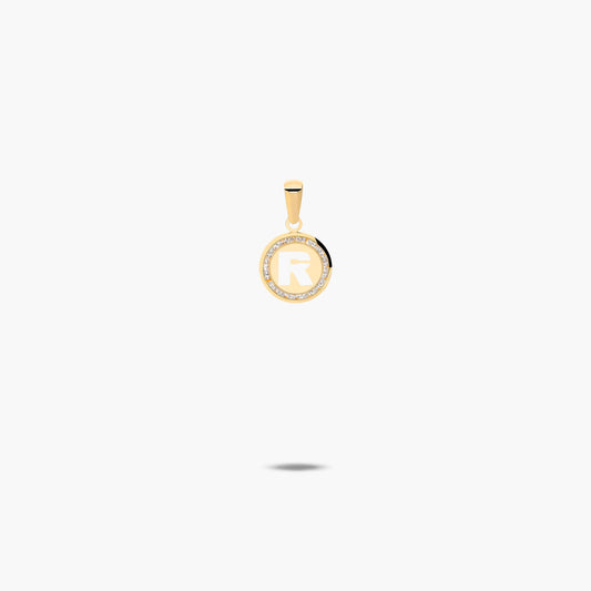 Colgante de oro 18K R TINY LETTER
