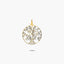 Colgante árbol de la vida de oro bicolor 18K 20 mm TREE OF LIFE
