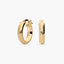 Pendientes de aro de oro 18K 15 mm HELLENE