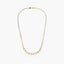 Gargantilla de oro bicolor 18K 45 cm