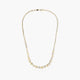 Gargantilla de oro bicolor 18K 45 cm