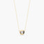 Collar de oro 18K circonita 5 mm