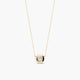 Collar de oro 18K circonita 5 mm
