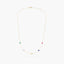 Collar de oro 18K circonita color 42-45 cm
