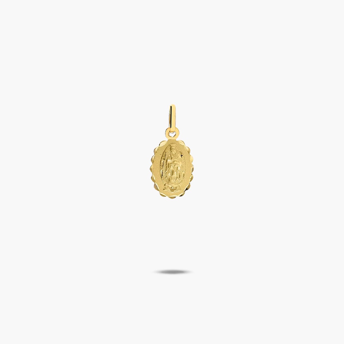 Medalla Virgen de Guadalupe de oro 18K 12 mm