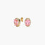 Pendientes de oro 18K circonita rosa 12 mm SULTANAH