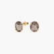 Pendientes de oro 18K cuarzo brunette 10 mm COLORS