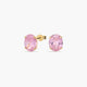 Pendientes de oro 18K circonita rosa 10 mm COLORS