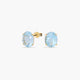 Pendientes de oro 18K topacio azul 10 mm COLORS