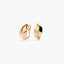 Pendientes de oro 18K enlazados 13 mm