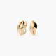 Pendientes de oro 18K enlazados 13 mm