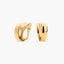 Pendientes de oro 18K enlazados 8 mm