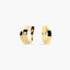 Pendientes de oro 18K circonita 12 mm