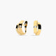 Pendientes de oro 18K circonita 12 mm