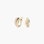 Pendientes de oro 18K circonitas bagué 12 mm