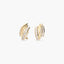 Pendientes de oro 18K circonitas bagué 17 mm