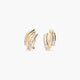 Pendientes de oro 18K circonitas bagué 17 mm