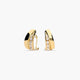 Pendientes de oro 18K circonitas bagué 16 mm