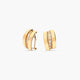 Pendientes de oro 18K circonitas bagué 15 mm