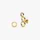Pendientes círculos de oro 18K 17 mm