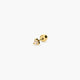Piercing de oreja de oro 18K circonita redonda 2 mm