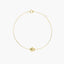 Pulsera de oro 18K circonitas con motivo en forma de mano de Fátima 16-18 cm