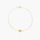 Pulsera de oro 18K circonitas con motivo en forma de mano de Fátima 16-18 cm