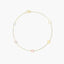 Pulsera de oro 18K circonitas multicolor 16-18 cm