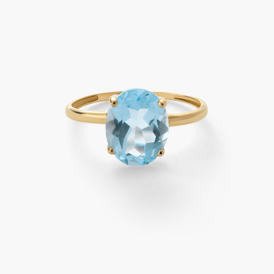 Anillo de oro 18K topacio COLORS