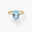 Anillo de oro 18K topacio COLORS